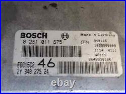 0281011675 boîtier moteur uce pour SUZUKI GRAND VITARA 3 PUERTAS SQ (GT) 1065245