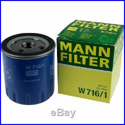 3xmann-filter Ölfilter-w 716/1+3xliqui Moly Pro-Line Rinçage de Moteur / 3x