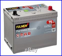 Batterie démarrage voiture Fulmen FA754 12v 75ah 630A livraison Express E24