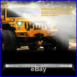 Curved 50'' 288W Spot+Flood Combo LED Light Bar Off-road Driving JEEP SUV 4WD